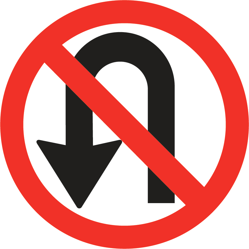 Imagen de apoyo: Virar en U donde está prohibido y no señalizar antes de virar son infracciones: